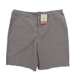 NWT IBEX Men's Gozo Shorts Pewter Gray GOTS Organic Cotton Hemp Size 40